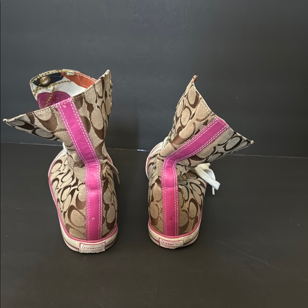 Coach Bonney Multicolor High-Top Sneakers View 3